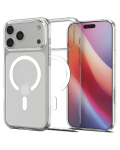 Чехол Spigen для iPhone 17 Pro - Liquid Crystal (MagSafe) - Прозрачный/Белый - ACS10396