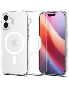 Чехол Spigen для iPhone 17 - Liquid Crystal (MagSafe) - Прозрачный/Белый - ACS10397