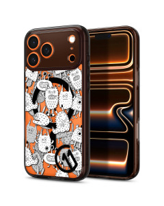 Чехол Spigen для iPhone 17 Pro Max - c11 Ultra Hybrid (MagSafe) - Оранжевый/Черный - ACS11232