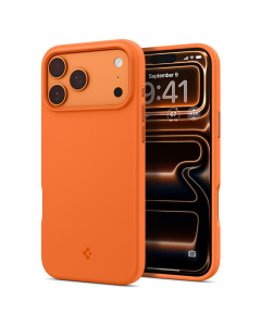 Чехол Spigen для iPhone 17 Pro - Silicone Fit (MagSafe) - Оранжевый - ACS11379