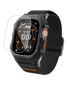 Чехол со стеклом Spigen для Apple Watch Ultra 4/3/2/1 (49 mm) - Lite Fit Pro - Черный - ACS11415