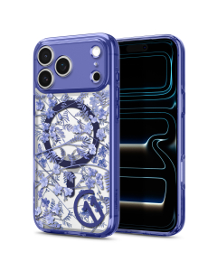 Чехол Spigen для iPhone 17 Pro - c11 Ultra Hybrid (MagSafe) - Cobalt Spring - Сиреневый - ACS11473