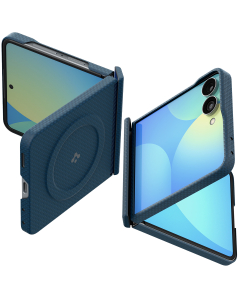 Чехол Spigen для Galaxy Z Flip8 - Air Skin Aramid (MagSafe) - Синий - ACS11514