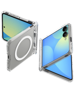 Чехол Spigen для Galaxy Z Flip8 - Ultra Hybrid Pro (MagSafe) - Прозрачный/Белый - ACS11524