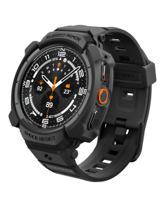 Чехол с ремешком Spigen для Galaxy Watch Ultra 2 (47 mm) - Rugged Armor Pro - Черный - ACS11612