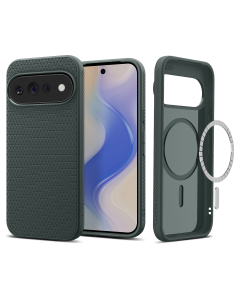 Чехол Spigen для Google Pixel 11 Pro XL - Liquid Air (MagSafe) - Зеленый - ACS11863