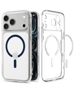Чехол Spigen для iPhone 18 Pro Max/17 Pro Max - Ultra Hybrid (MagSafe) - Прозрачный/Синий - ACS12121