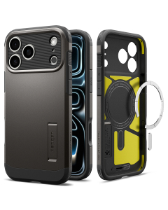 Чехол Spigen для iPhone 18 Pro Max/17 Pro Max - Tough Armor T (MagSafe) - Темно-серый - ACS12137