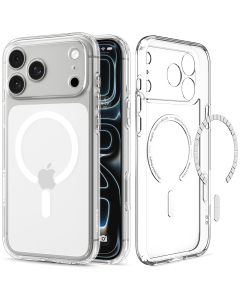 Чехол Spigen для iPhone 18 Pro/17 Pro - Ultra Hybrid (MagSafe) - Прозрачный/Белый - ACS12155