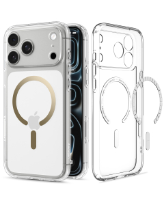 Чехол Spigen для iPhone 18 Pro/17 Pro - Ultra Hybrid (MagSafe) - Прозрачный/Золотистый - ACS12157