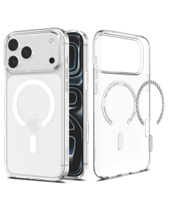 Чехол Spigen для iPhone 18 Pro/17 Pro - Liquid Crystal (MagSafe) - Прозрачный/Белый - ACS12180