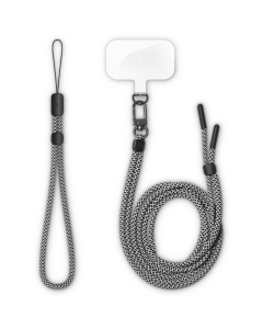 Ремешок Spigen - Crossbody Strap + Wrist Strap + ConTag - Черный/Белый - AFA06259