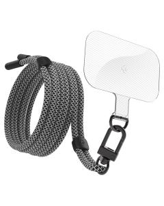Ремешок Spigen - Crossbody Strap + ConTag - Черный/Белый - AFA06260