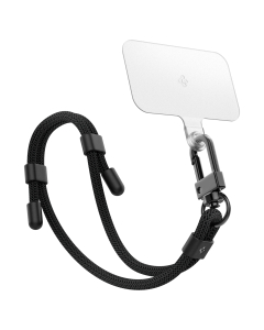 Ремешок Spigen универсальный - Wrist Strap + ConTag - Черный - AFA06261