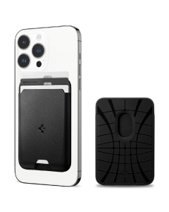 Кардхолдер Spigen - Valentinus 3 Cards (MagFit+) - Черный - AFA06866