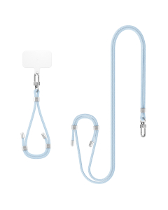 Комплект ремешков Spigen универсальный - Set 2 (Cross Body Strap 1P + Wrist Strap 1P + ConTag2 1P) - Синий - AFA08364
