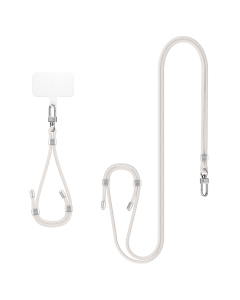 Комплект ремешков Spigen универсальный - Set 2 (Cross Body Strap + Wrist Strap + ConTag2) - Белый - AFA08365