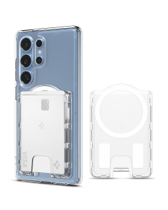 Кардхолдер Spigen для Galaxy S25 Series - Ultra Hybrid Wallet MagSafe - Прозрачный - AFA09206