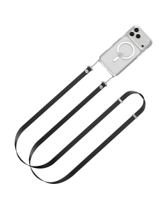 Ремешок через плечо Spigen для чехлов с креплением для ремешка - Crossbody Lanyard Strap (Strap 1P + Connector 2P) DA30L - Черный - AFA10614