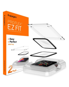 Защитная пленка Spigen для Apple Watch 6/SE/5/4 (44 mm) - ProFlex EZ Fit - Прозрачный - 2 шт - AFL01220