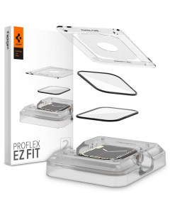 Защитная пленка Spigen для Apple Watch 9/8/7 (41 mm) - ProFlex EZ Fit - Прозрачный - 2 шт - AFL04052