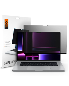 Защитная пленка Spigen для MacBook Pro 16 (M4/M3/M2/M1) - SafeView - 1 шт - Антишпион - AFL06157