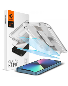 Защитное стекло Spigen для iPhone 14 / iPhone 13 / 13 Pro - GLAS.tR EZ Fit - Синий - 2 шт - AGL03389