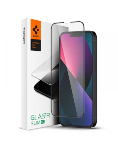Защитное стекло Spigen для iPhone 13 Mini - GLAS.tR Slim HD - Черный - 1 шт - AGL03404