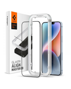 Защитное стекло Spigen для iPhone 14 / 13 Pro / 13 - Align Master HD Full Cover - Черный - 1 шт - AGL03725