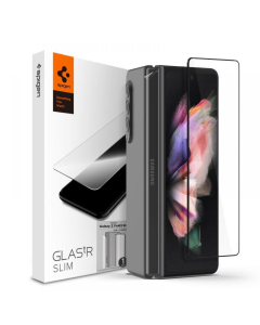 Защитное стекло Spigen для Galaxy Z Fold 3 - GLAS.tR Slim Full Cover - Черный - 1 шт - AGL03732