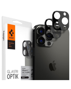 Защитное стекло для камеры Spigen для iPhone 13 Pro Max / 13 Pro - Optik Lens Protector V2 - Черный - 2 шт - AGL04035