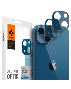 Защитное стекло для камеры Spigen для iPhone 13 / 13 Mini - GlAS.tR Optik - Синий - 2 шт - AGL04037