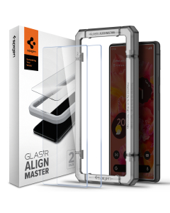 Защитное стекло Spigen для Pixel 6 - AlignMaster GLAS.tR V2 - Прозрачный - 2 шт - AGL04164