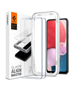 Защитное стекло Spigen для Galaxy A13 - AlignMaster GLAS.tR - Прозрачный - 2 шт - AGL04280