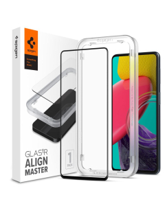 Защитное стекло Spigen для Galaxy M53 5G - Align Master Full Cover - Черный - 1 шт - AGL04620