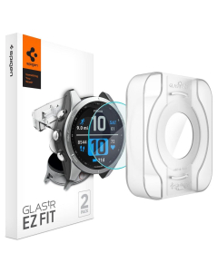 Защитное стекло Spigen для Garmin Fenix 7S - GLAS.tR EZ Fit - Прозрачный - 2 шт - AGL04631