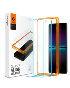 Защитное стекло Spigen для Sony Xperia 1 IV - GLAS.tR Align Master - 2 шт - Прозрачный - AGL04689