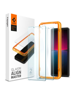 Защитное стекло Spigen для Sony Xperia 10 IV - GLAS.tR Align Master - Прозрачный - 2 шт - AGL04690
