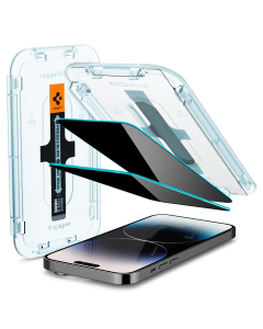 Защитное стекло Spigen для iPhone 14 Pro - EZ FIT GLAS.tR Privacy - Затемненный - 2 шт - AGL05215