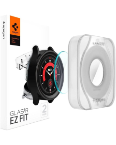 Защитное стекло Spigen для Galaxy Watch 5 Pro (45 mm) - GLAS.tR EZ Fit - Прозрачный - 1 шт - AGL05346
