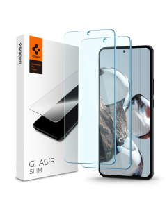 Защитное стекло Spigen для Xiaomi 12T Pro / 12T - GLAS.tR Slim - 2 шт - Прозрачный - AGL05918