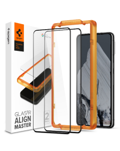 Защитное стекло Spigen для Google Pixel 8 Pro - Glas.tR AlignMaster - Черный - 2 шт - AGL07395