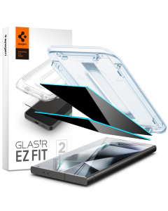 Защитное стекло Spigen для Galaxy S24 Ultra - Glas.tR EZ Fit Privacy - Антишпион - 2 шт - AGL07625