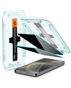 Защитное стекло Spigen для Galaxy S24 - Glas.tR EZ Fit Privacy - Антишпион - 2 шт - AGL07627