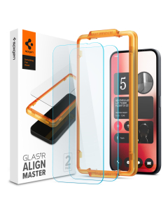 Защитное стекло Spigen для Nothing Phone (2a) - Glas.tR AlignMaster - Прозрачный - 2 шт - AGL07681