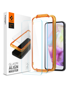 Защитное стекло Spigen для Galaxy A35 - Glas.tR AlignMaster - Прозрачный - 2 шт - AGL07772