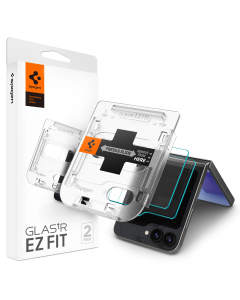 Защитное стекло Spigen для Galaxy Z Flip 6 - Glas.tR EZ Fit Cover - Прозрачный - 2 шт - AGL07972