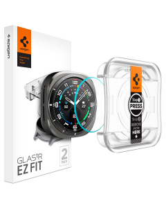 Защитное стекло Spigen для Galaxy Watch Ultra - Glas.tR EZ Fit - 2 шт - Прозрачный - AGL08349