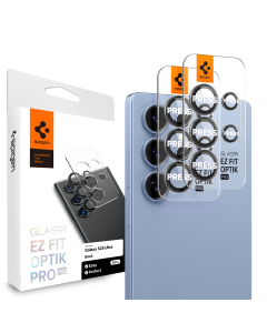 Защитное стекло для камеры Spigen для Galaxy S25 Ultra - Glas.tR EZ Fit Optik Pro HD - 2 шт - Черный - AGL09084