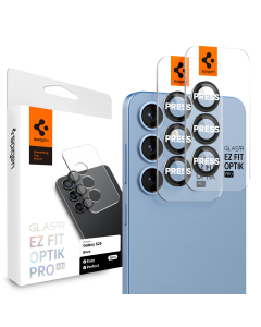 Защитное стекло для камеры Spigen для Galaxy S25 - Glas.tR EZ Fit Optik Pro HD - 2 шт - Черный - AGL09092